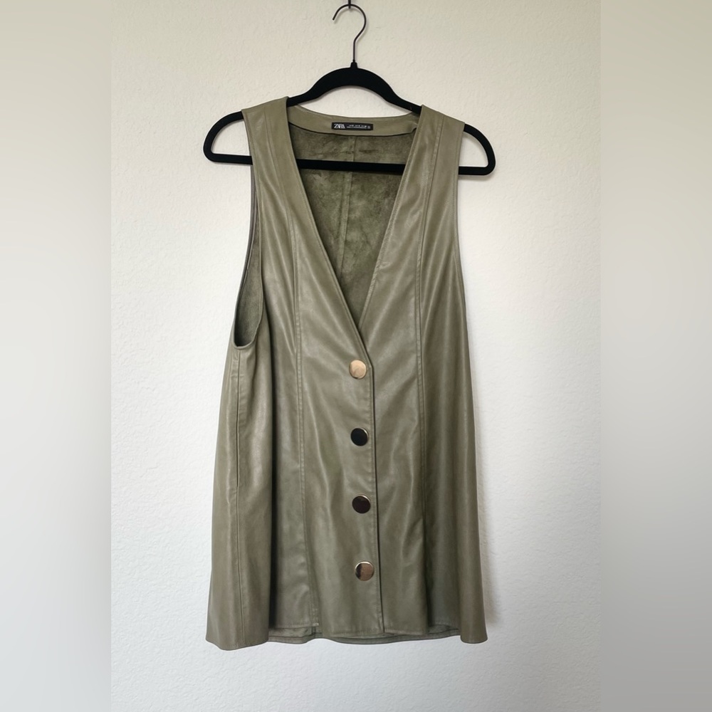 Zara Pleather Mini Dress